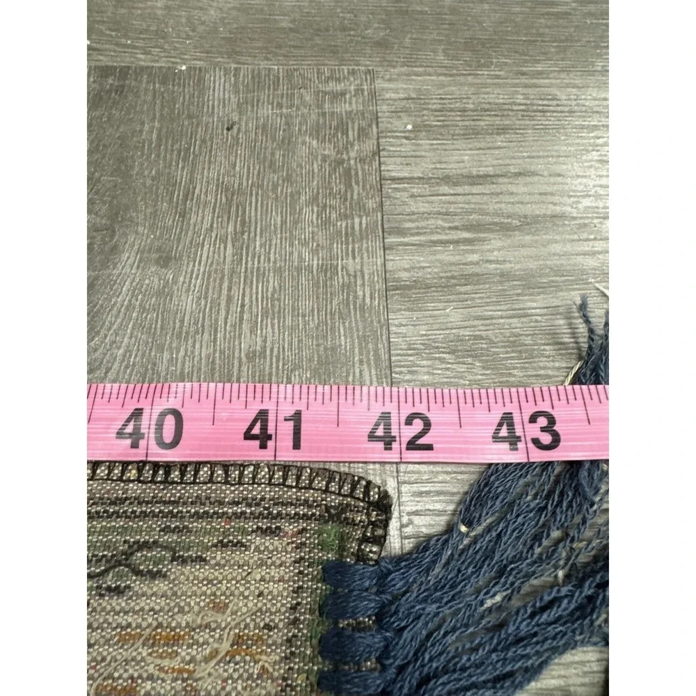 VTG Last Supper Jesus Christian Woven Tapestry Wall Hanging Rug‎ Fringe